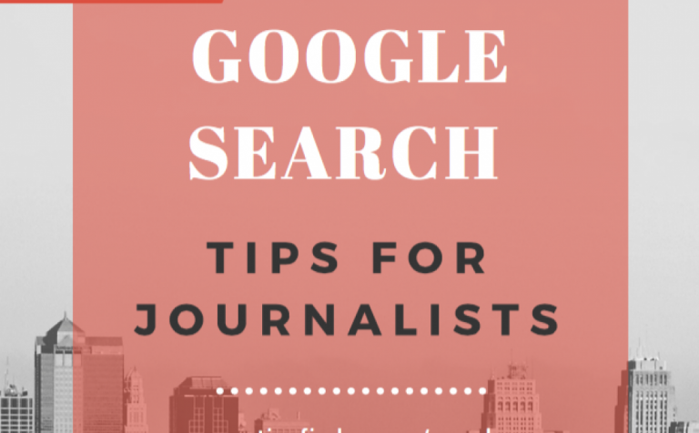 Google Search Tips for Journalists